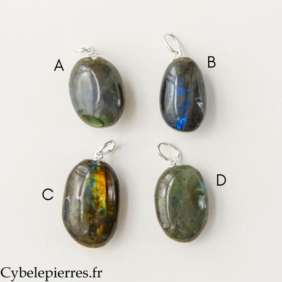 Colgante de labradorita - 20 mm