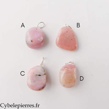 Colgante Ópalo rosa - 25 mm