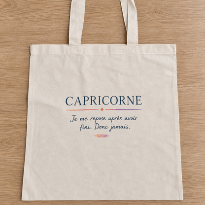 Tote bag Astro Capricorne – Votre signe, votre petite phrase