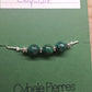 29 - Bracelet Porte - bonheur réglable cordon - Chrysocolle - Cybele Pierres