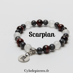 3 - Bracelet Scorpion (6mm et 8mm) | Énergie et Transformation - Cybele Pierres