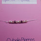 37 - Bracelet Porte - bonheur réglable cordon - Opale rose et Grenat - Cybele Pierres