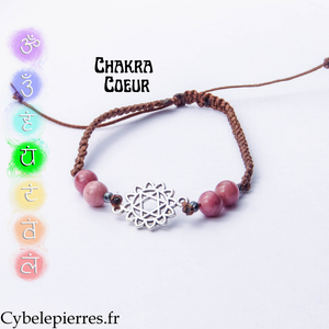 Pulsera Chakra Corazón - Rodonita Ajustable | Armonía y Suavidad