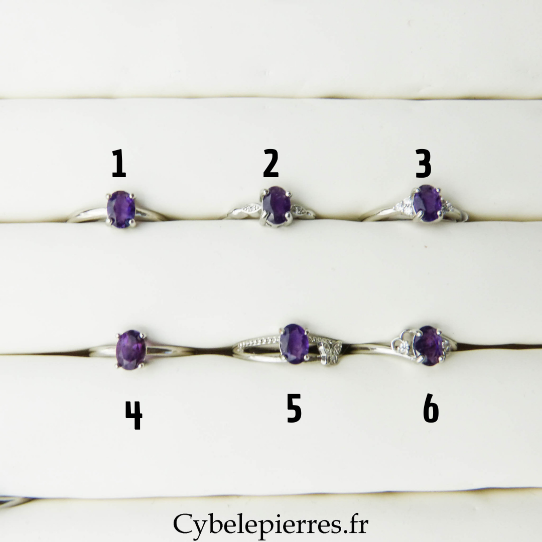 Bague Améthyste (8mm) | Protection et Équilibre
