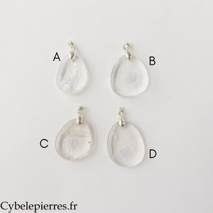 Colgante de Cristal de Roca - 25 mm