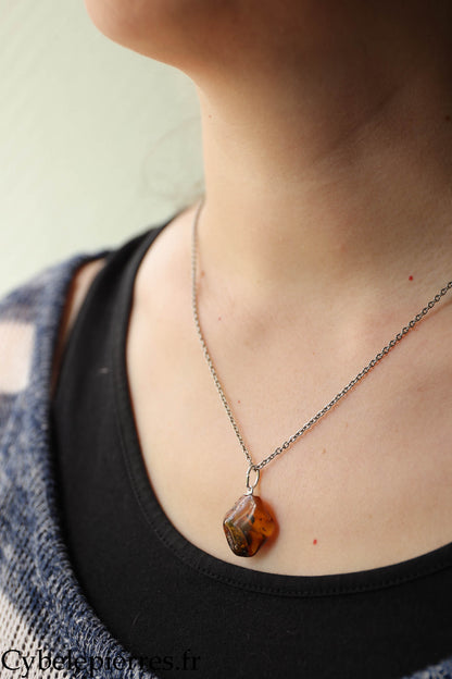 Pendentif Ambre - 20 mm