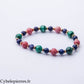 Bracelet Essence du Cœur – Thulite, Malachite et Charoïte (6 et 8 mm) – 18 cm | Équilibre, Douceur et Confiance