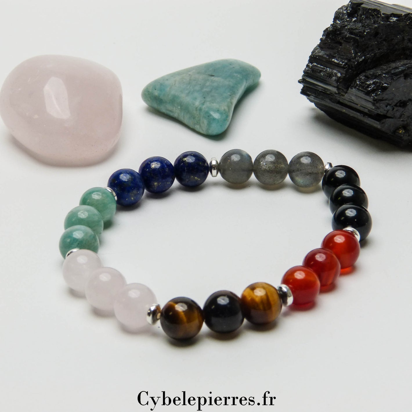 #8 - Bracelet 7 Chakras (8mm) – Équilibre énergétique et harmonie | 18 cm