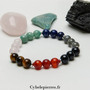 #8- Bracelet "7 Chakras" (8mm) - 18cm