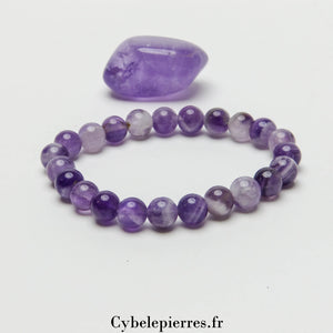 Bracelet Améthyste  (8mm) - 18cm