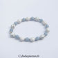 Bracelet Confidence – Angélite & Howlite (6 mm & 8 mm) - 18 cm | Apaisement et Expression