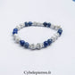 Bracelet Exploit- Sodalite & Howlite (6mm) - 18cm