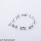 Bracelet Cristal de Roche & Howlite (6 mm) – 17 cm | Clarté & Sérénité