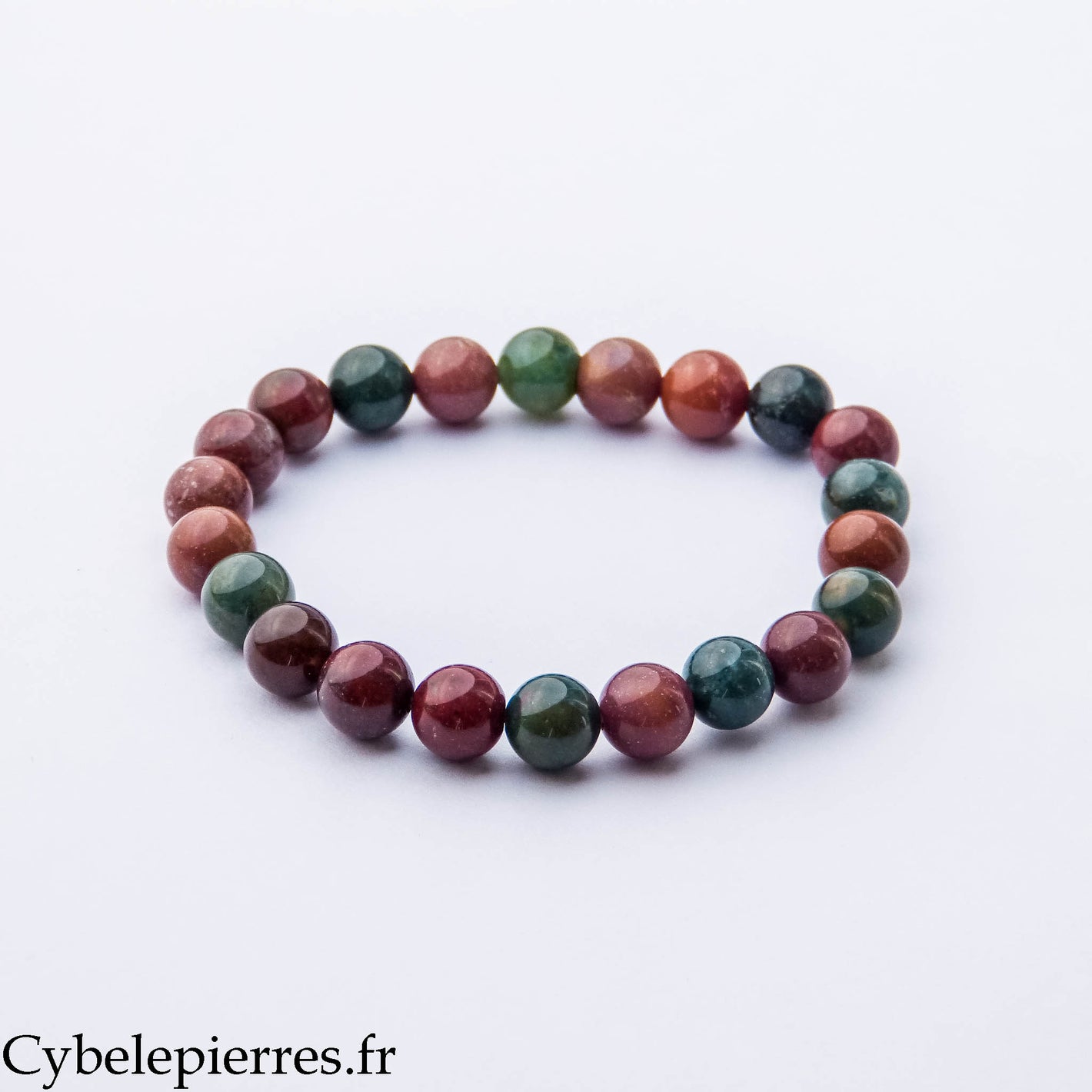 Bracelet Résilience – Héliotrope (8 mm) – 18 cm | Force, Ancrage et Renouveau