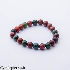 Bracelet Résilience – Héliotrope (8 mm) – 18 cm | Force, Ancrage et Renouveau