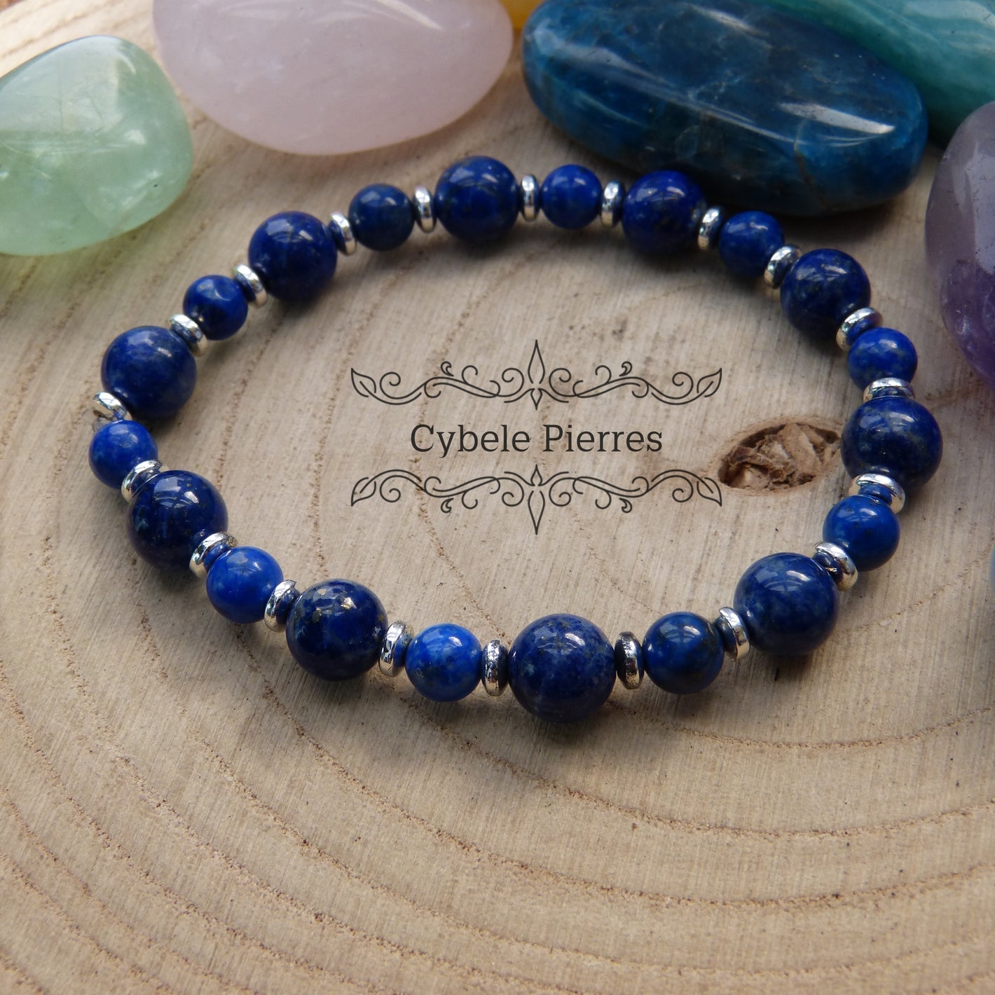 Bracelet  Lapis-Lazuli (6mm et 8mm) - 18cm