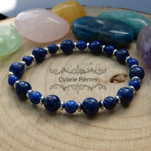 Bracelet  Lapis-Lazuli (6mm et 8mm) - 18cm