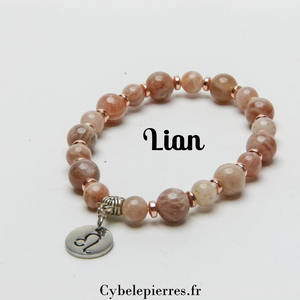 Bracelet Lion (8mm) - Pierre de Soleil (18cm) | Énergie Solaire et Leadership