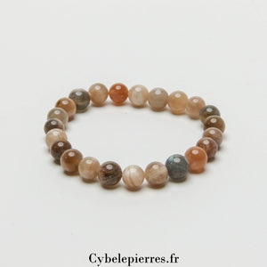 Bracelet Pierre de Lune (8mm) - 17cm | Intuition et Sérénité