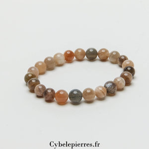 Bracelet Pierre de Lune (8mm) - 17cm | Intuition et Sérénité