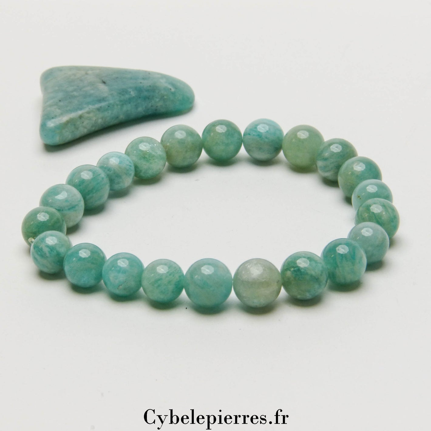 Bracelet Amazonite (8mm) – 18 cm | Sérénité et Expression Authentique