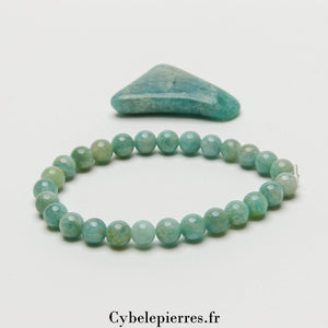 Bracelet Amazonite (6mm) | Réconfort et Créativité