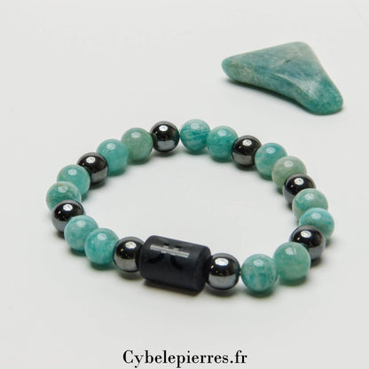 Bracelet Poissons - Amazonite (8mm) | Équilibre et Créativité