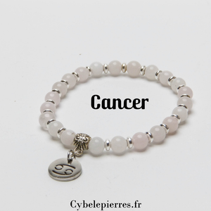 Bracelet Cancer - Quartz Rose (6mm) | Sérénité et Douceur