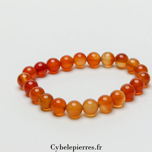 Bracelet Cornaline (8mm) – 17 cm | Vitalité et Confiance en Soi