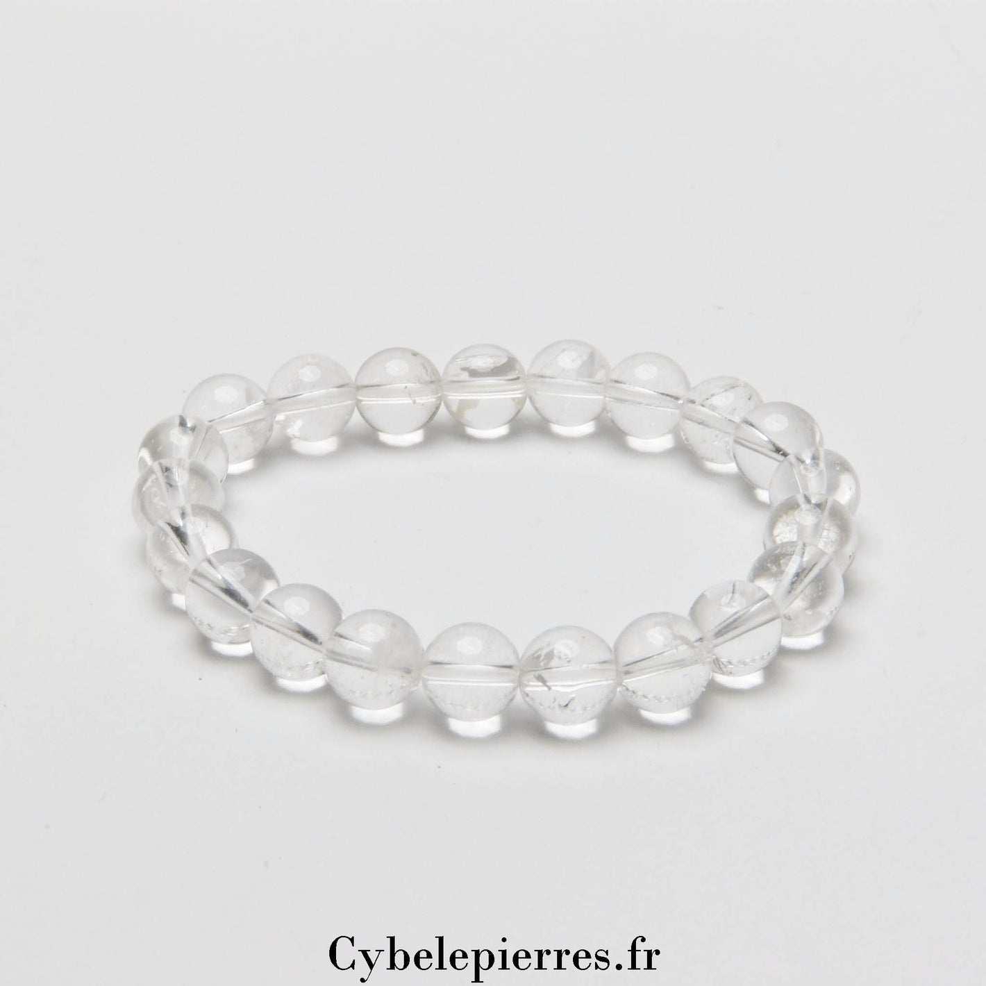 Bracelet Cristal de Roche (8mm) - 17cm | Clarté et Énergie