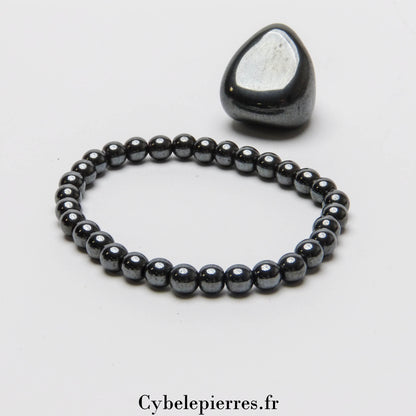 Bracelet Hématite (6mm) | Force, Confiance et Ancrage