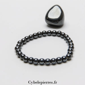 Bracelet Hématite (6mm) | Force, Confiance et Ancrage