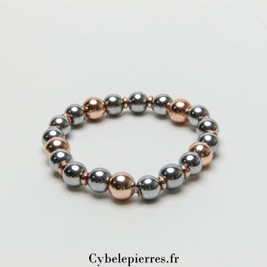 Bracelet Hématite teintée(8mm) - 17cm | Protection et Confiance