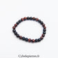 Bracelet Œil de Taureau et Onyx (6 mm) - 17 cm | Protection et Maîtrise