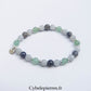 Bracelet Iolite, Aventurine Verte & Aigue-Marine (6 mm) – 18 cm | Clarté & Élan