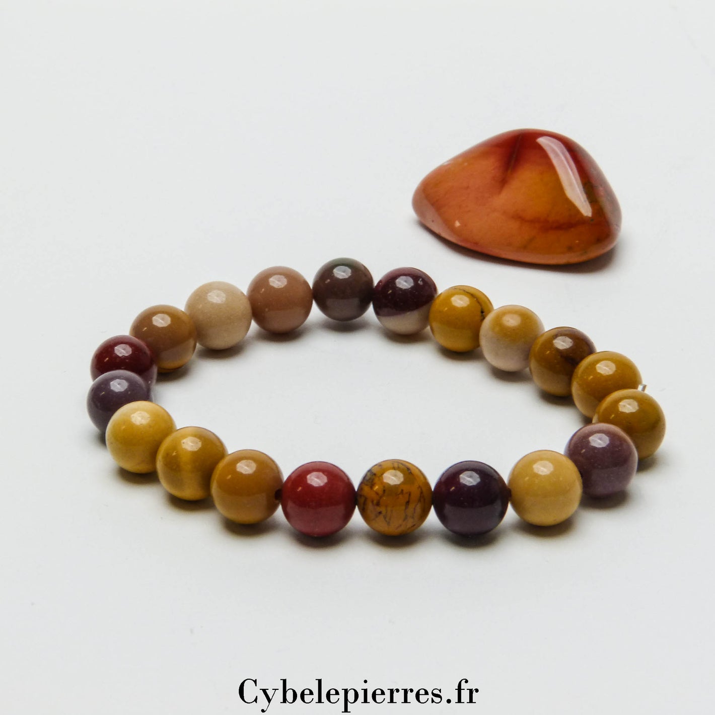 Bracelet Mookaite (8mm) – 17 cm | Créativité et Ancrage