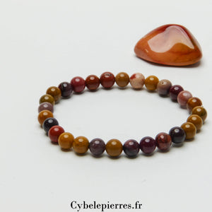 Bracelet Mookaite (6mm) | Intuition et Vitalité