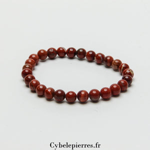 Bracelet Jaspe Rouge (6mm) | Protection, Vitalité et Concrétisation de Projets