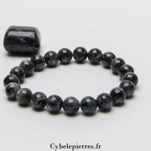 Bracelet Larvikite (8mm) – 18 cm | Ancrage et Harmonie Émotionnelle