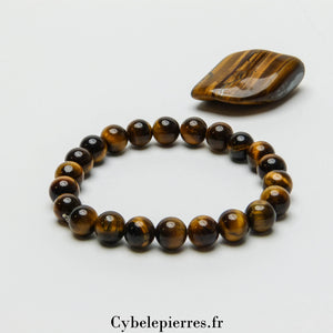 Bracelet Œil de Tigre (8 mm) | Courage et Prospérité