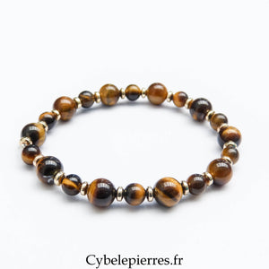 Bracelet Œil de Tigre (6 mm et 8 mm) | Protection et Détermination