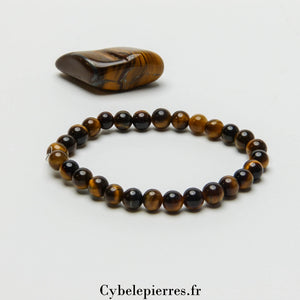 Bracelet Oeil de Tigre - (6mm) - 18cm