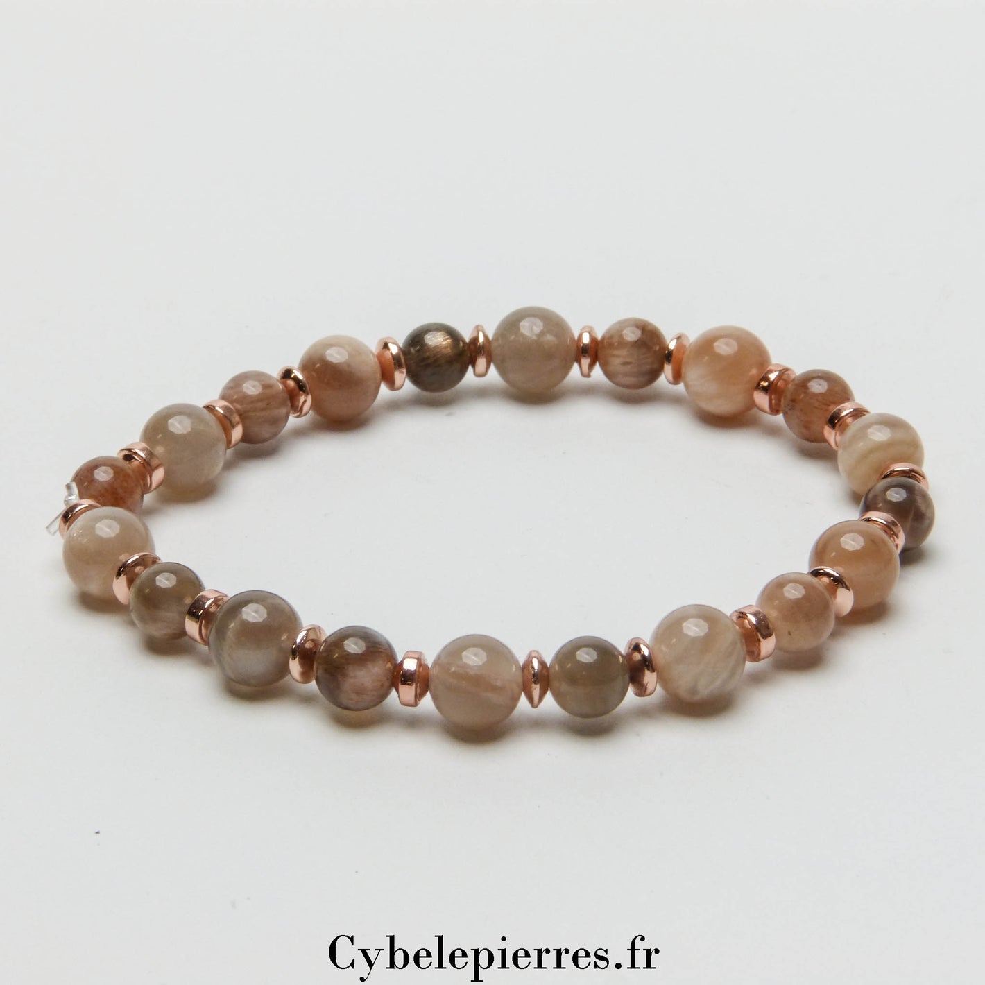 Bracelet Pierre de Lune (6 et 8mm) - 18cm | Intuition et Renouveau