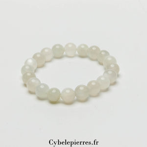 Bracelet Pierre de Lune Blanche (8mm) | Intuition et Nouveaux Départs