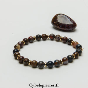 Bracelet Piétersite (6mm) – 18cm | Créativité, Ancrage et Libération Émotionnelle