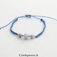 Bracelet réglable Calcédoine (6 et 8mm) – Équilibre et Douceur