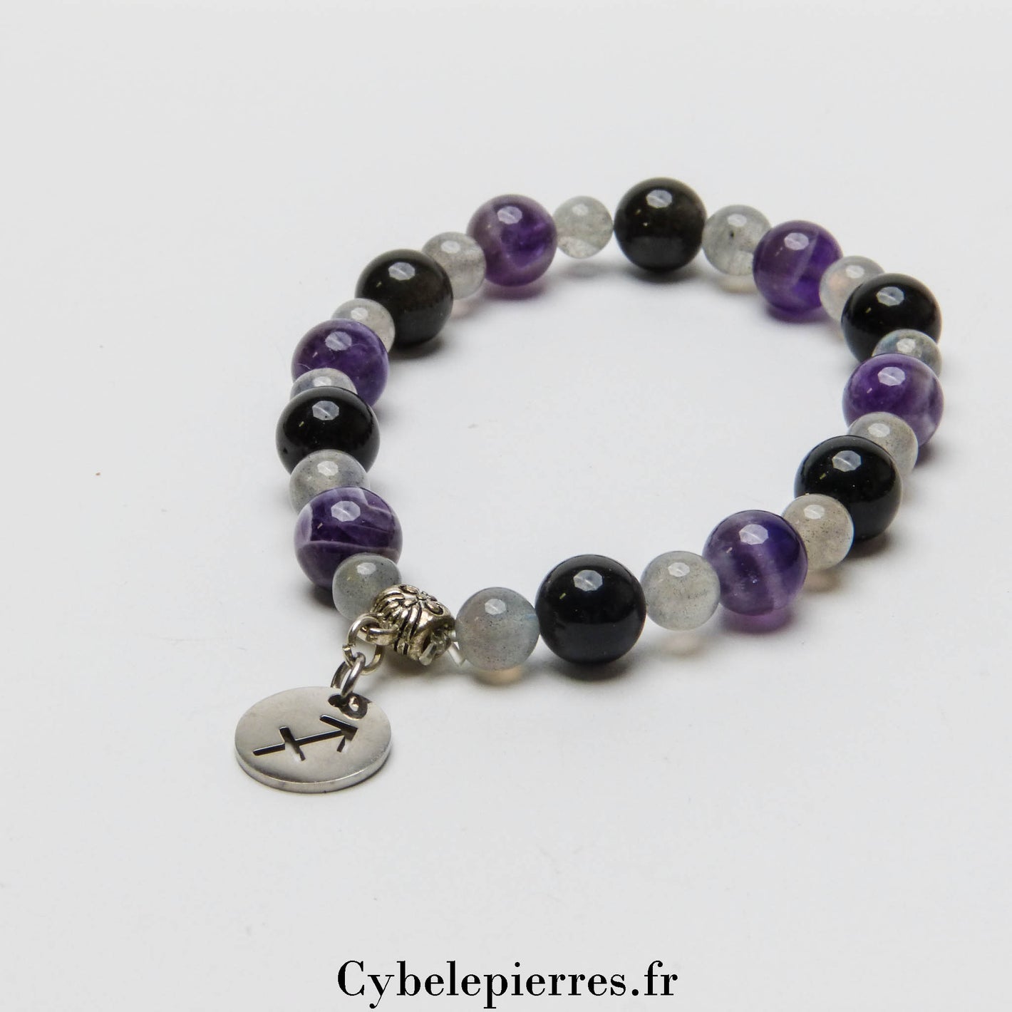 1 - Bracelet Sagittaire (6mm et 8mm) - 18cm | Protection et Intuition