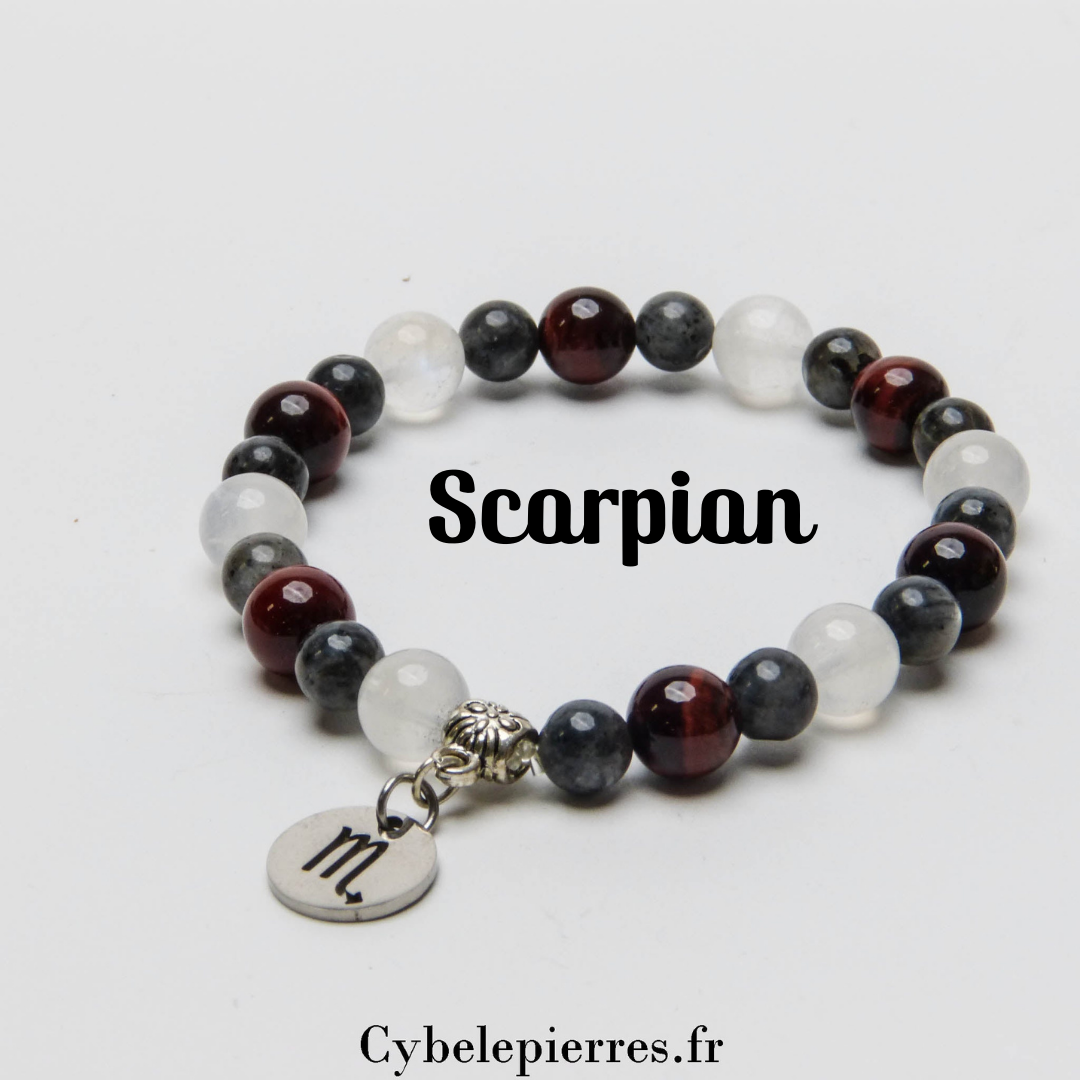 3 - Bracelet Scorpion (6mm et 8mm) | Énergie et Transformation