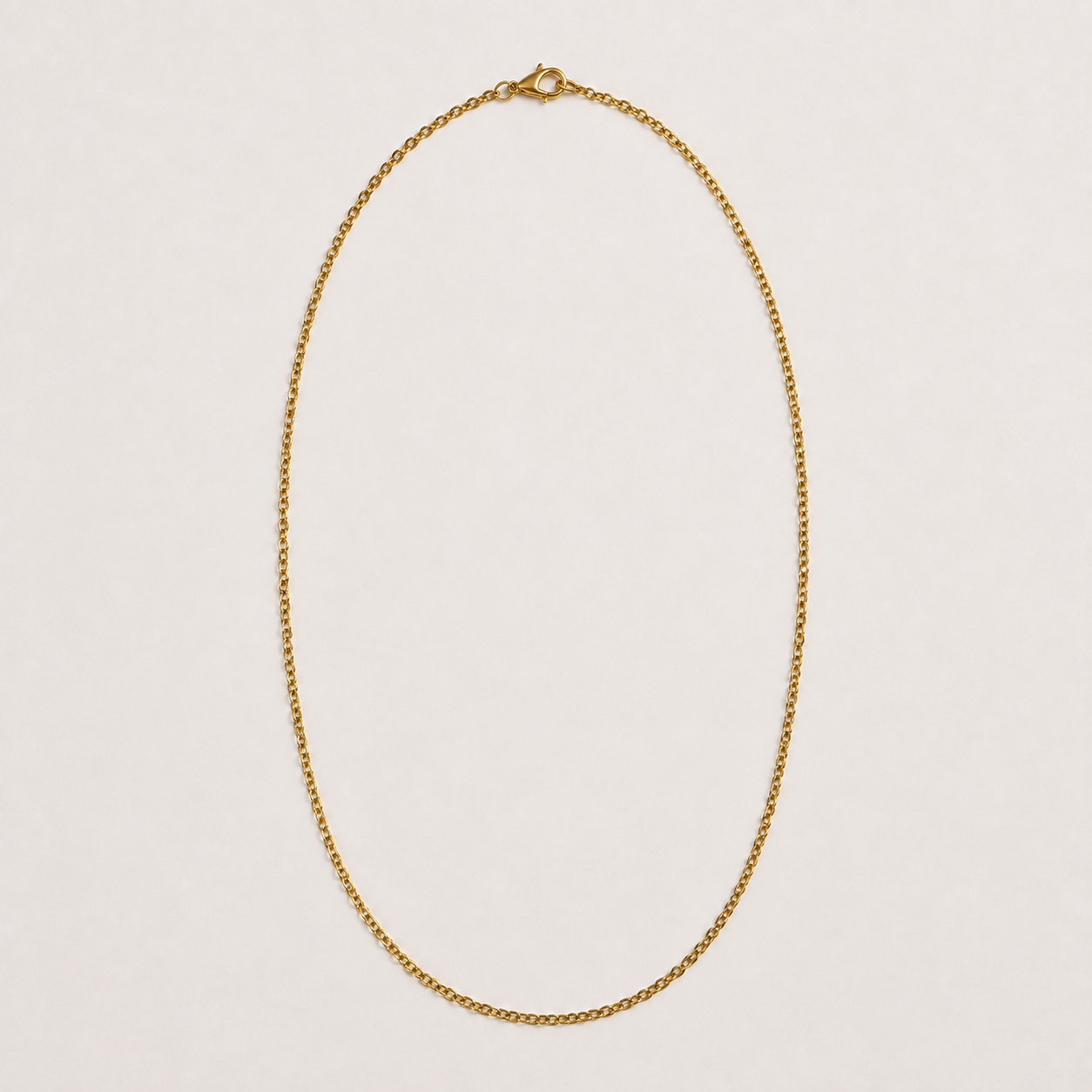 Chaîne dorée en acier inoxydable – 50 cm