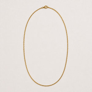 Chaîne dorée en acier inoxydable – 50 cm